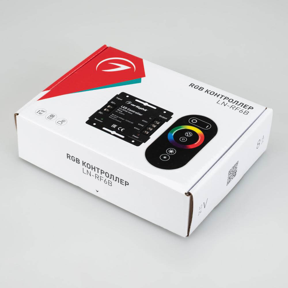 Контроллер Arlight LN-RF6B-Sens Black (12-24V, 3x8A) 023375