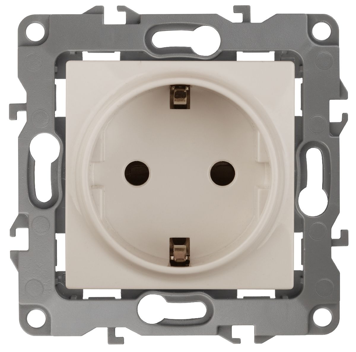 Розетка 2P+E Schuko со шторками Эра 12-2102-02 Б0014688