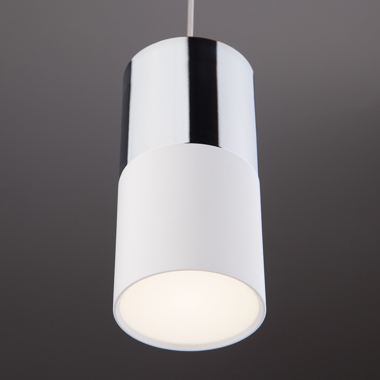 Подвесной светильник Eurosvet Mini Topper 50146/1 хром/белый