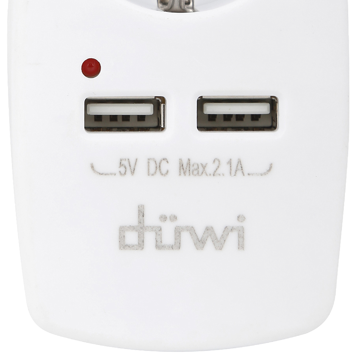 Адаптер 1 гнездо + 2 USB порта на евро вилку Duwi 27418 6