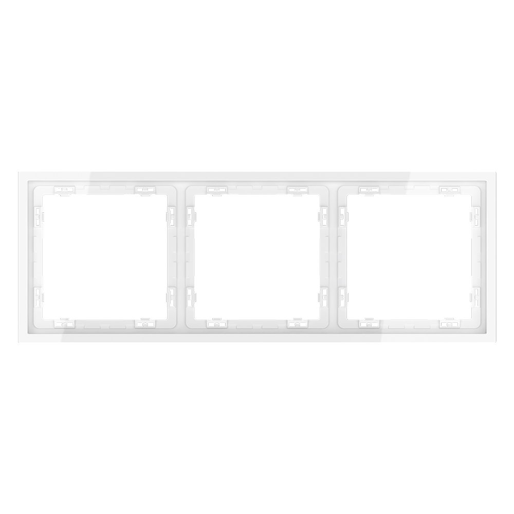 Рамка на 3 поста Voltum S70 VLS100301 (белый глянцевый)
