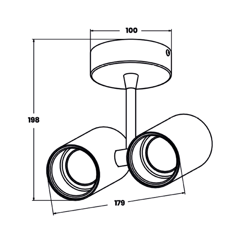 Спот Zumaline TORI SL 1 DUO ACGU10-126