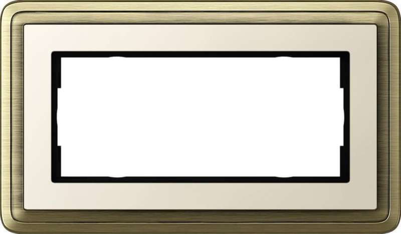 Рамка 2-модульная Gira ClassiX бронза/кремовый 1002623