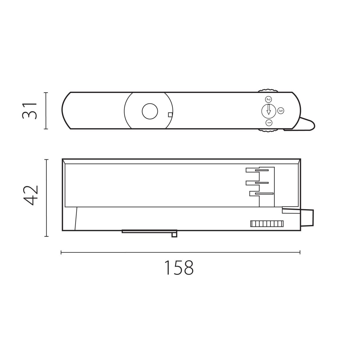 Адаптер с драйвером с DIP-switch для трековой системы Quattro Lightstar 594047