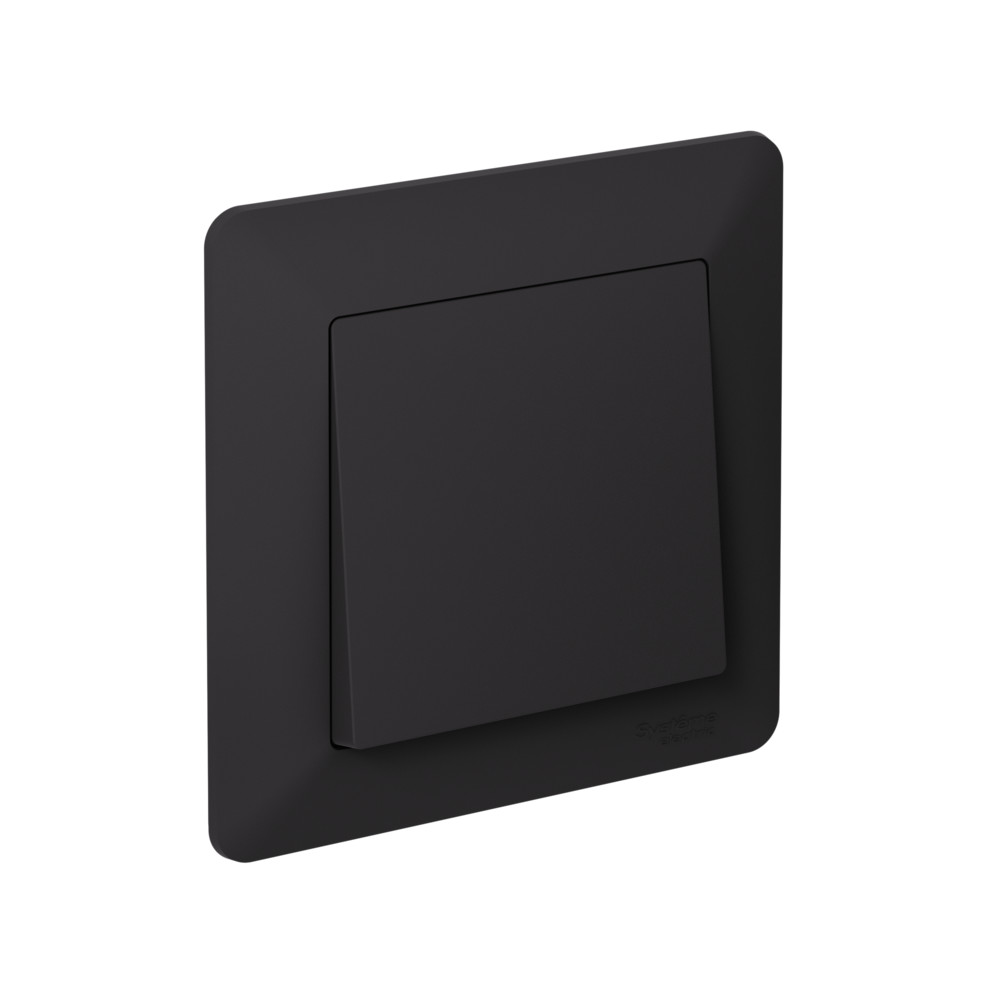 Рамка 1-ая Systeme Electric AtlasDesign Air Карбон/дымчатый черный ATN221001