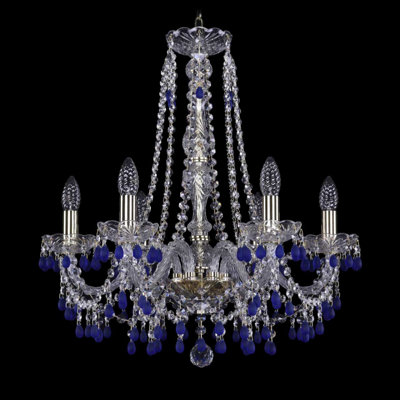 Подвесная люстра Bohemia Ivele 1410/6/195/h-60/G/V3001