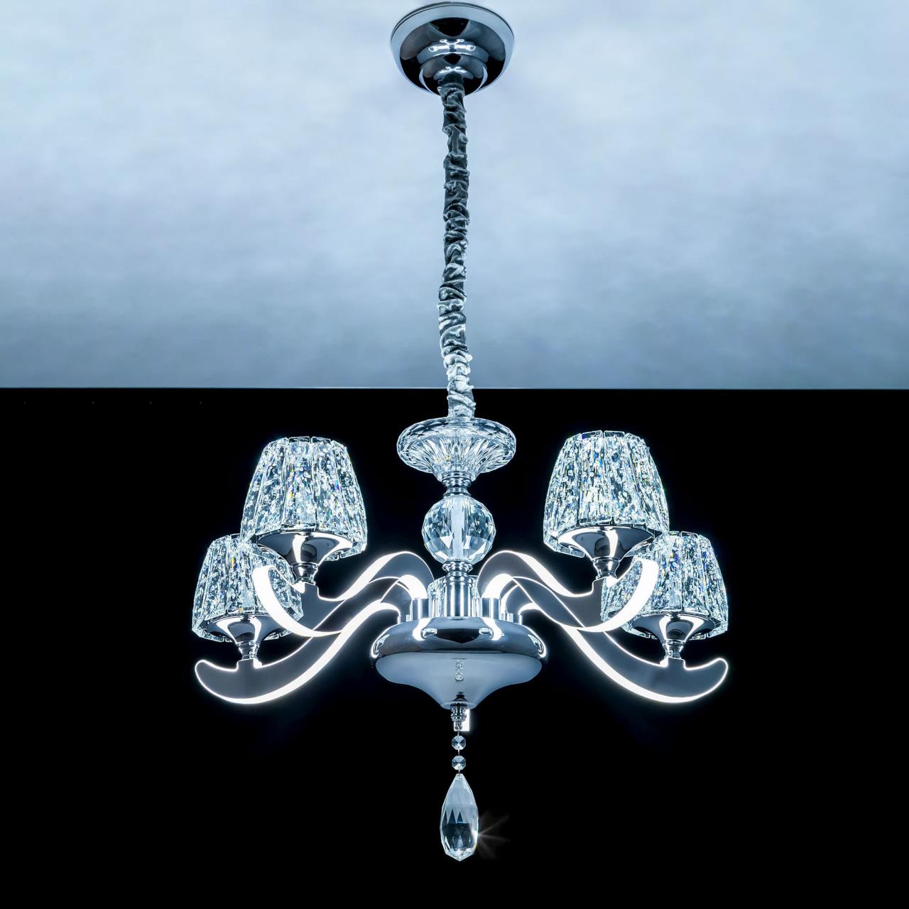 Подвесная светодиодная люстра Citilux Montserrat EL338P05 в Москве