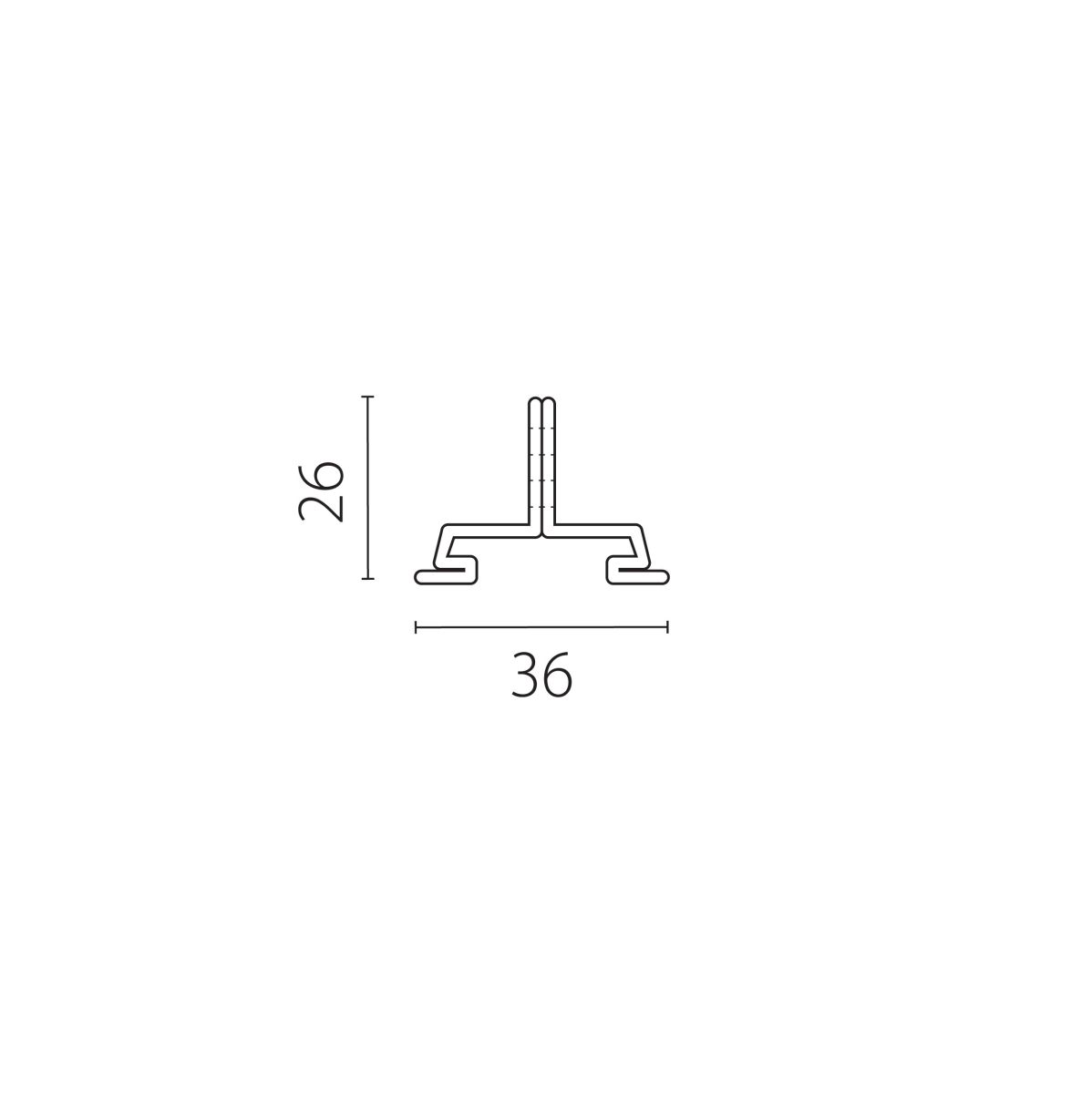 Скоба крепежная тип E к шинопроводу 5040xx-(F)/(R) Quattro Lightstar 504197-01