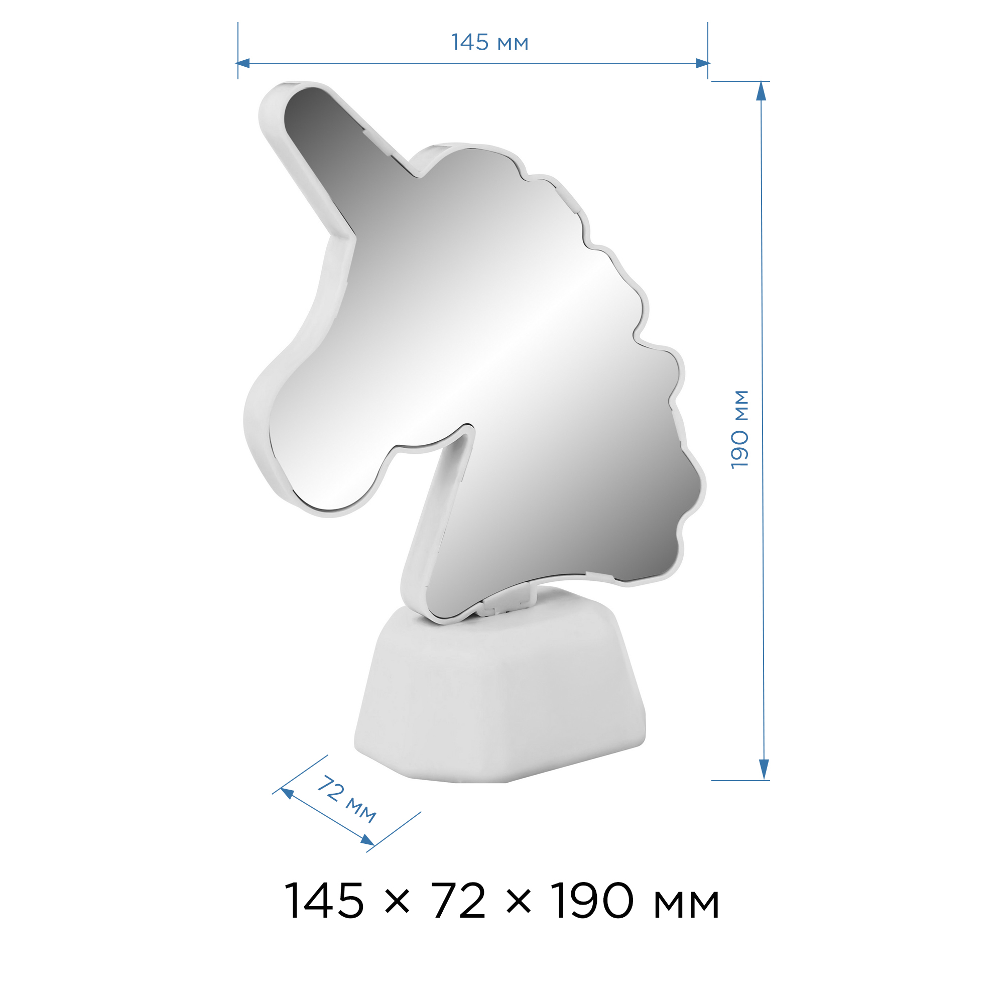Светодиодный ночник Apeyron Единорог многоцветный 3хАА NL-03