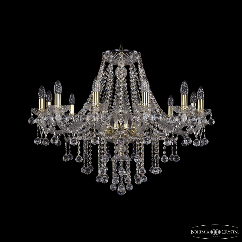Подвесная люстра Bohemia Ivele Crystal 1415/12/300 G Balls
