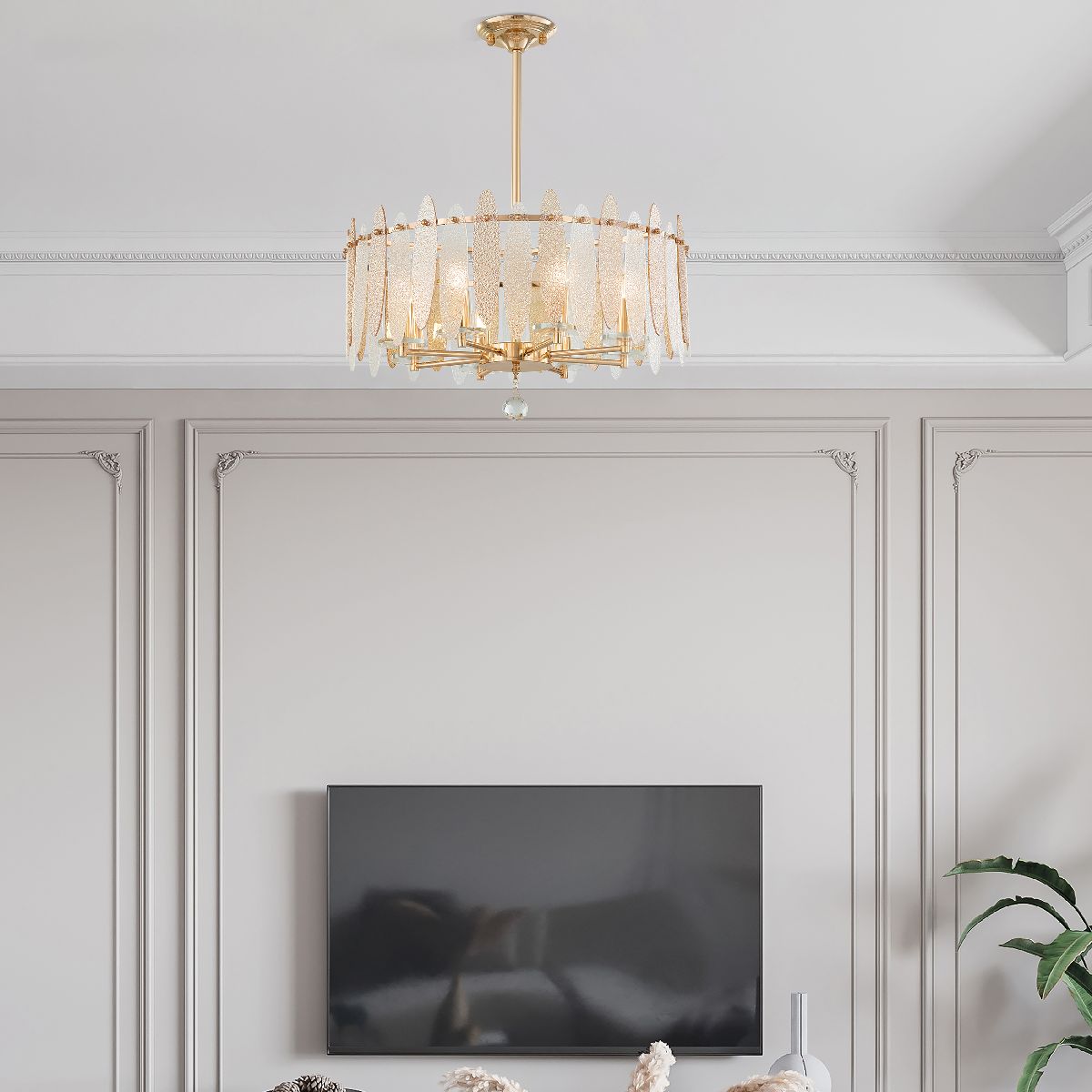 Люстра на штанге Arte Milano Sorrento 373309/8/350/570 GD