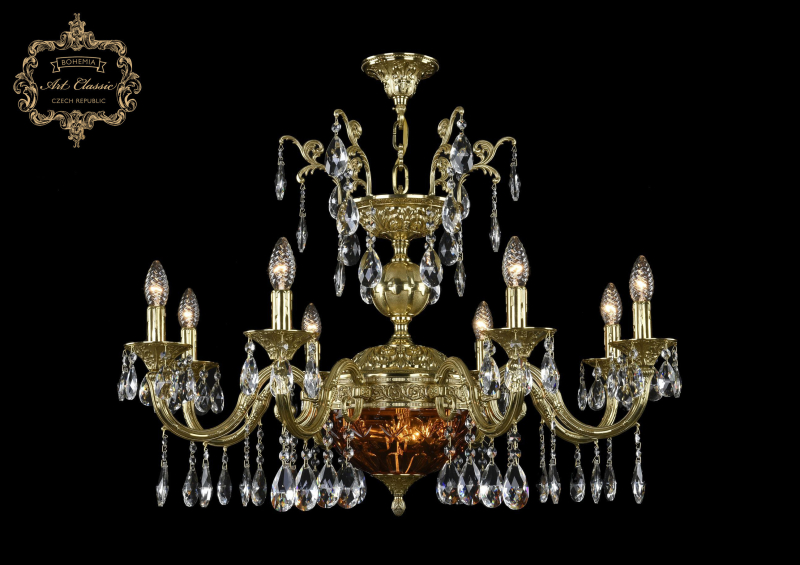 Подвесная люстра Art Classic 31.29.8.CK250SP.250GL.G.Sp.Amber.1E