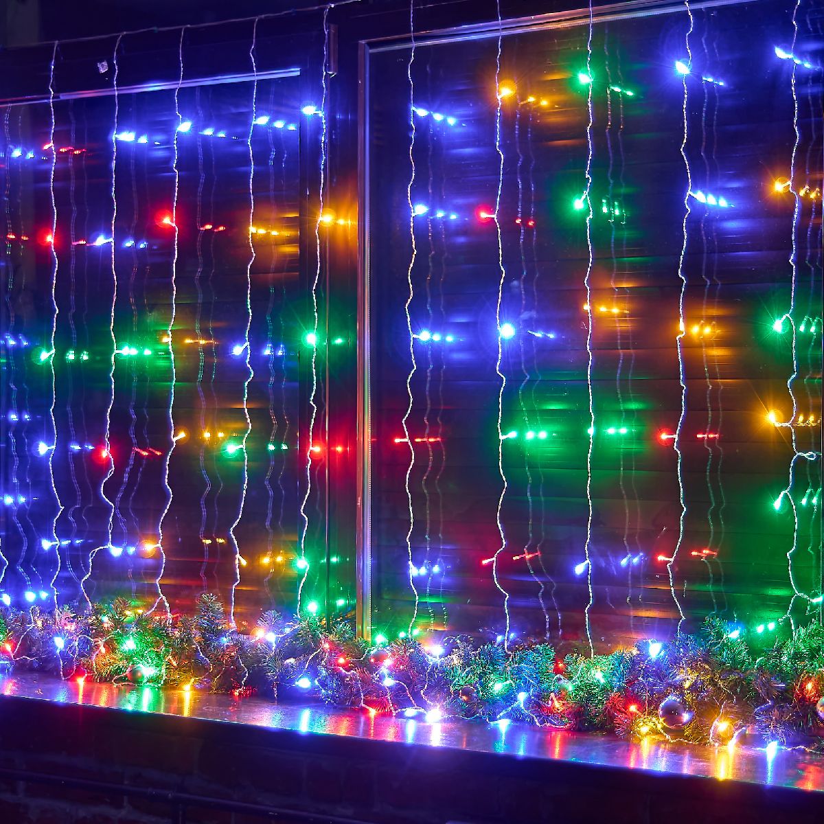 Гирлянда Занавес Uniel ULD-C3030-192/DTA MULTI IP20 UL-00012098