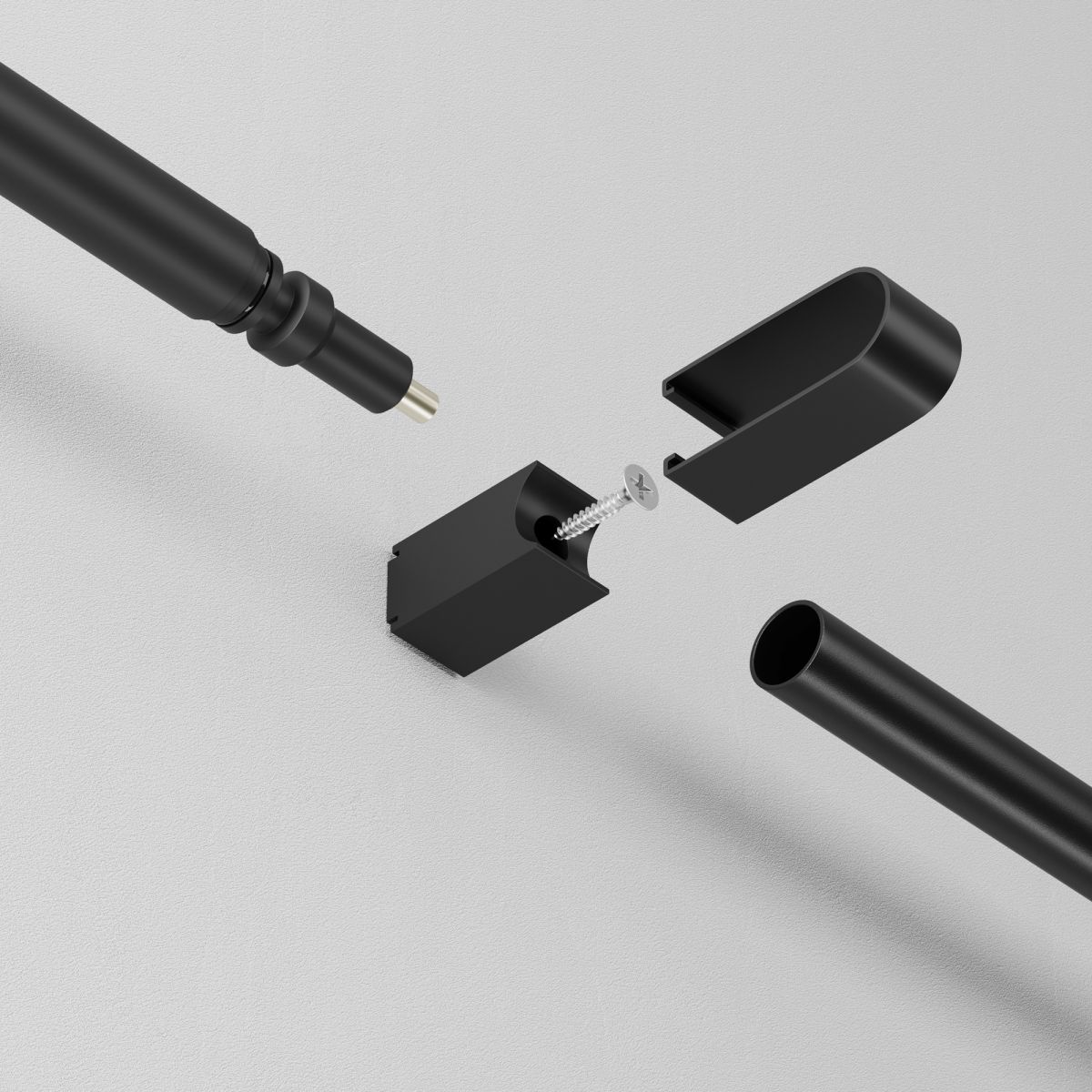 Фиксатор для накладного монтажа штанговой системы Maytoni Axity CA010SM-B