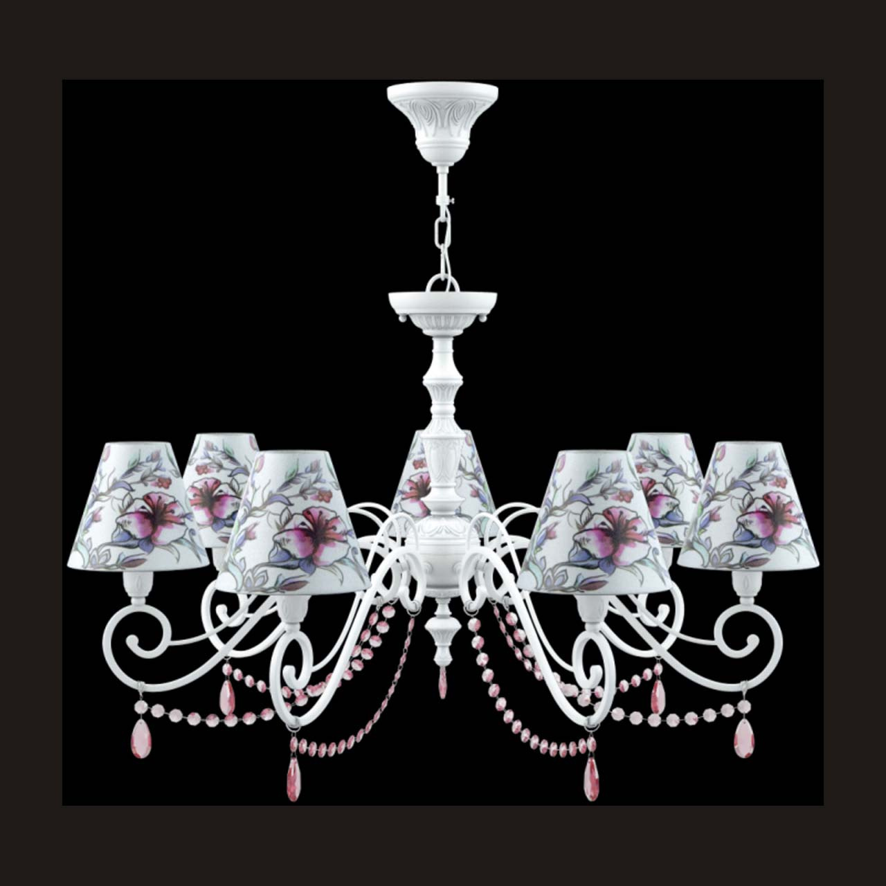 Подвесная люстра Lamp4you Classic E3-07-WM-LMP-O-13-CRL-E3-07-PK-UP