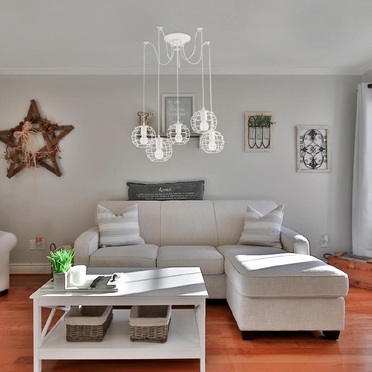 Подвесная люстра Arte Lamp A1110SP-5WH