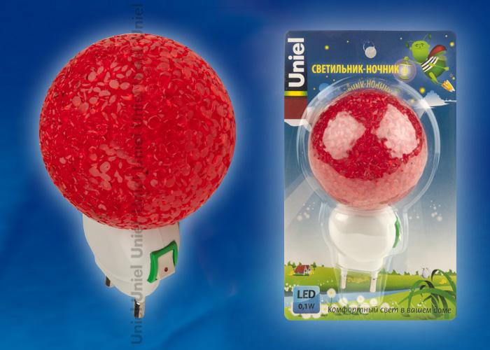 Настенный светодиодный светильник (10328) Uniel DTL-309-Шар/Blue/1LED/0,1W