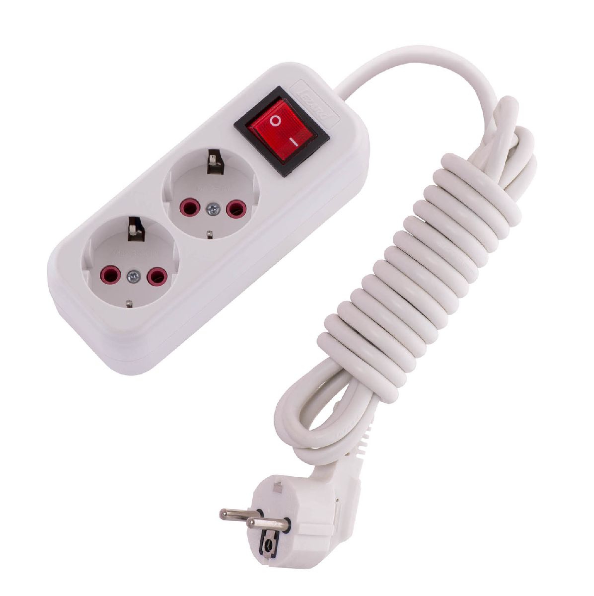 Удлинитель с/з с выключателем Lezard Lila 720-0203-202