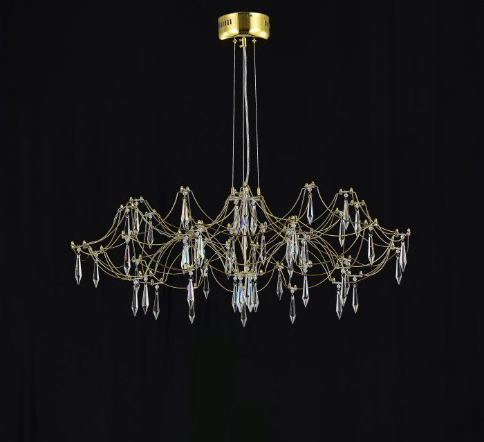 Подвесная люстра с пультом Myfar Ersilia MR2663-60P-76AP