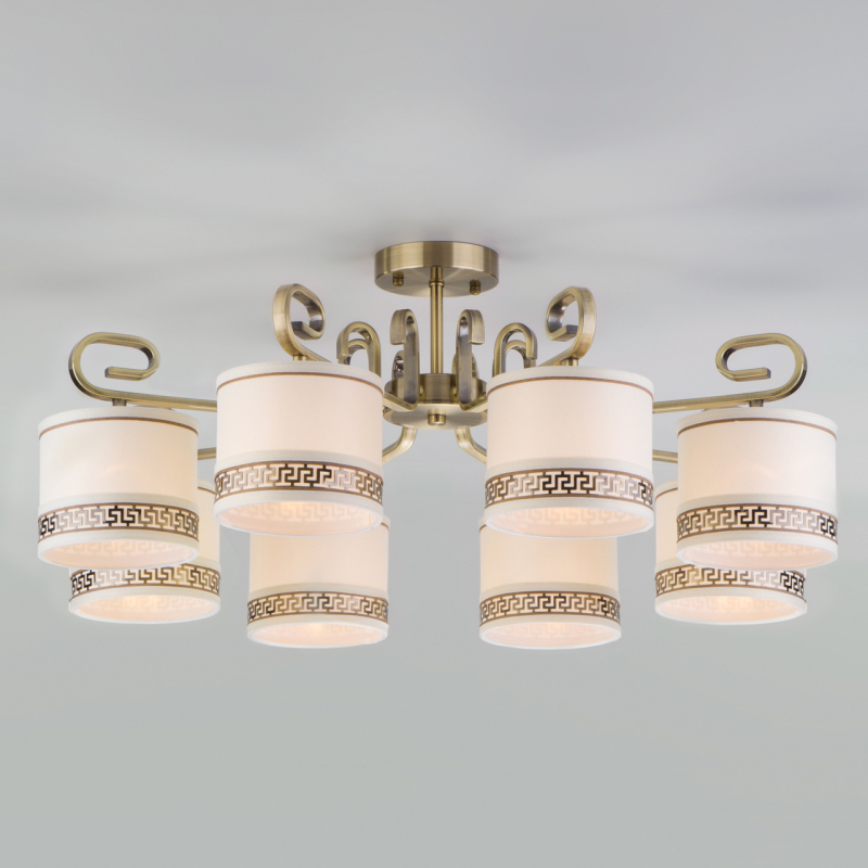 Потолочная люстра Eurosvet Frangia 60086/8 античная бронза