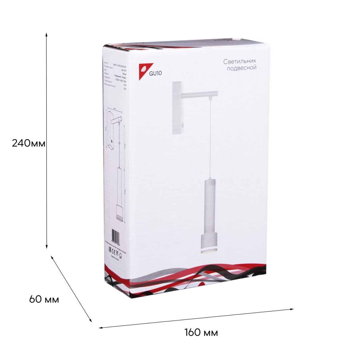 Бра с выключателем на корпусе Reluce 86211-9.2-001LD GU10 WT