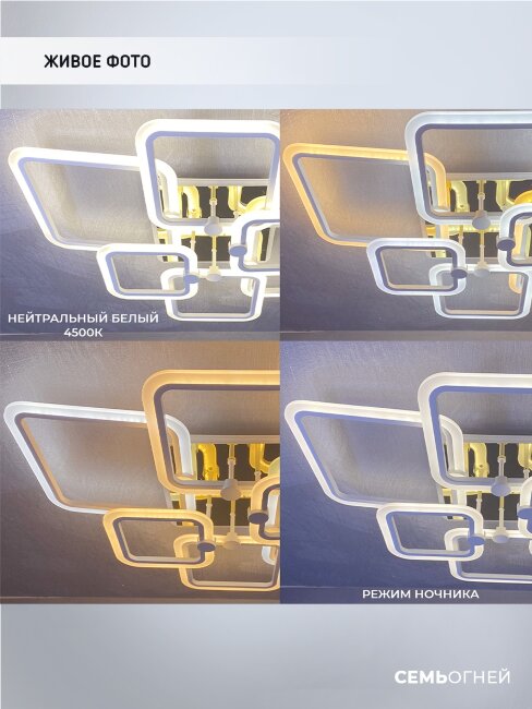 Потолочная люстра Wedo Light Adzhira WD7500/6C-WT-FGD-RGB