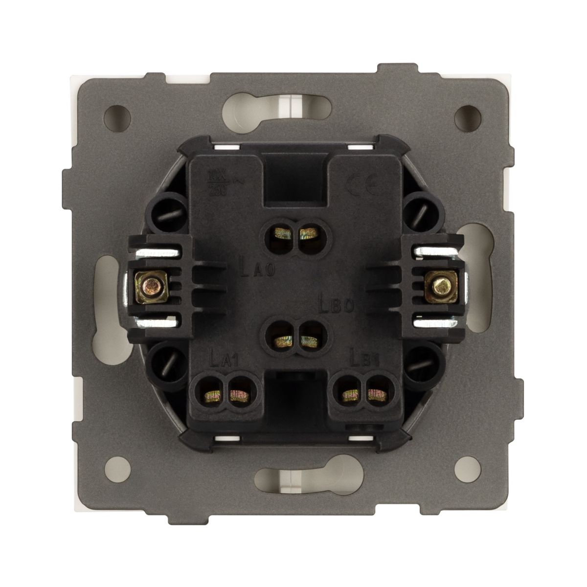 Механизм выключателя двухклавишный непроходной Arlight SWT-TENDO-MK02-SFPL-GD (230V, 10A) 054545