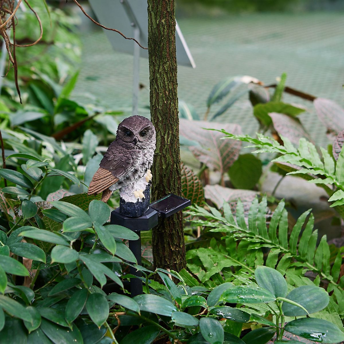 Садовый светильник на солнечной батарее Uniel USL-S-829/PM290 BROWN OWL UL-00011605