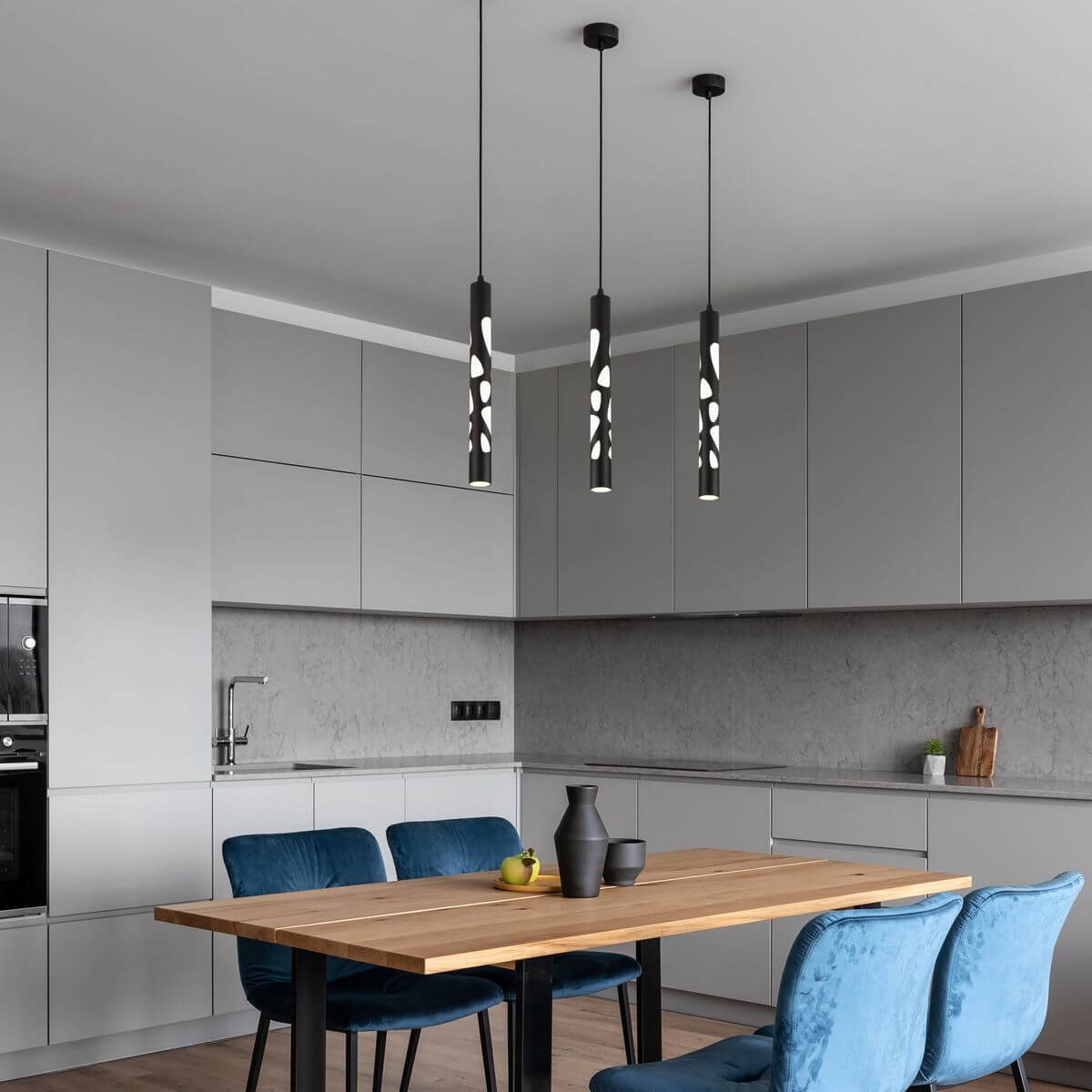 Подвесной светодиодный светильник Elektrostandard DLR037 12W 4200K черный матовый 4690389138539