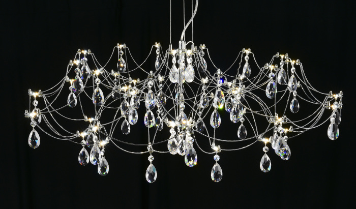 Подвесная люстра с пультом управления Myfar Ersilia MR2661-60P-50AD