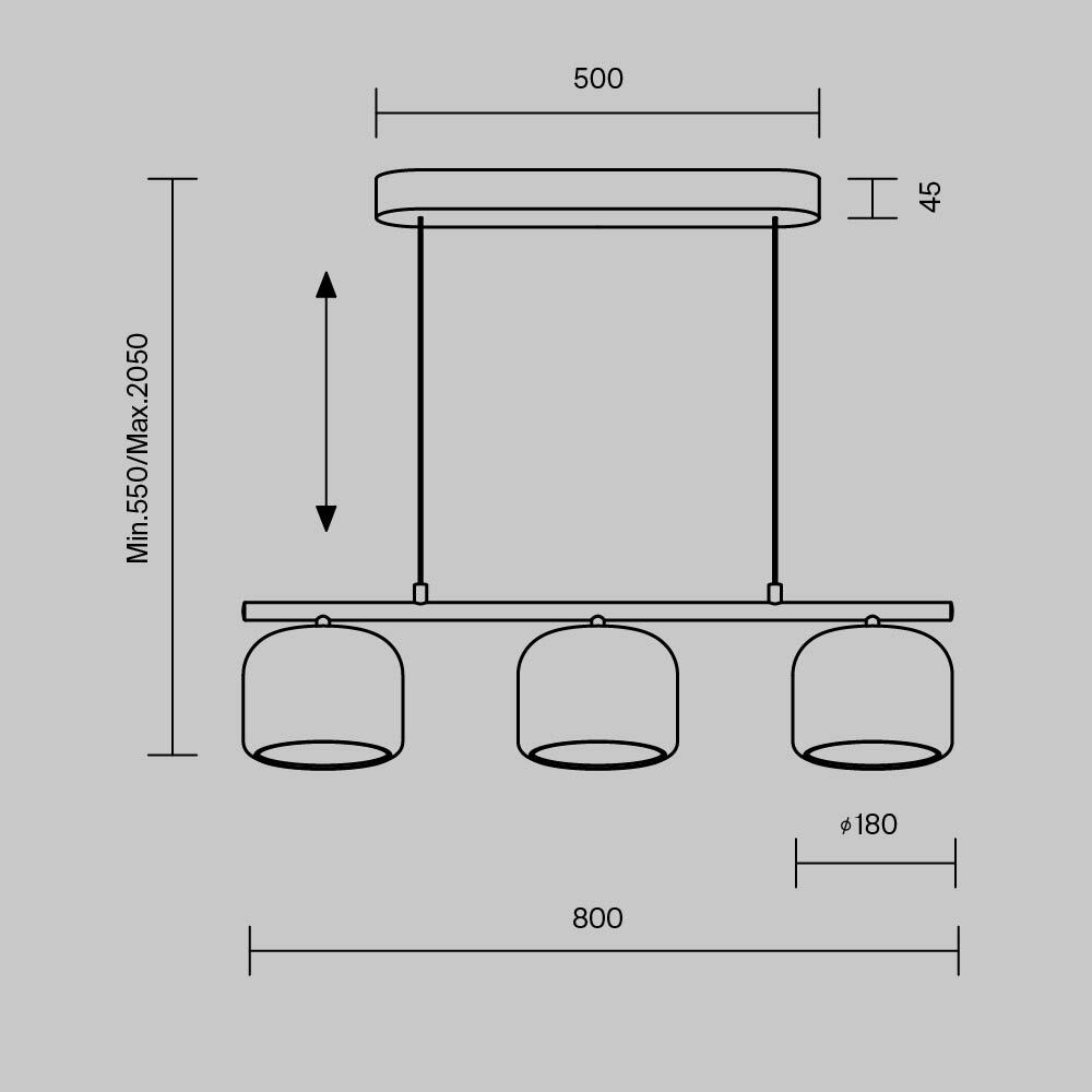Подвесной светильник Maytoni Spirito MOD286PL-L12W3K