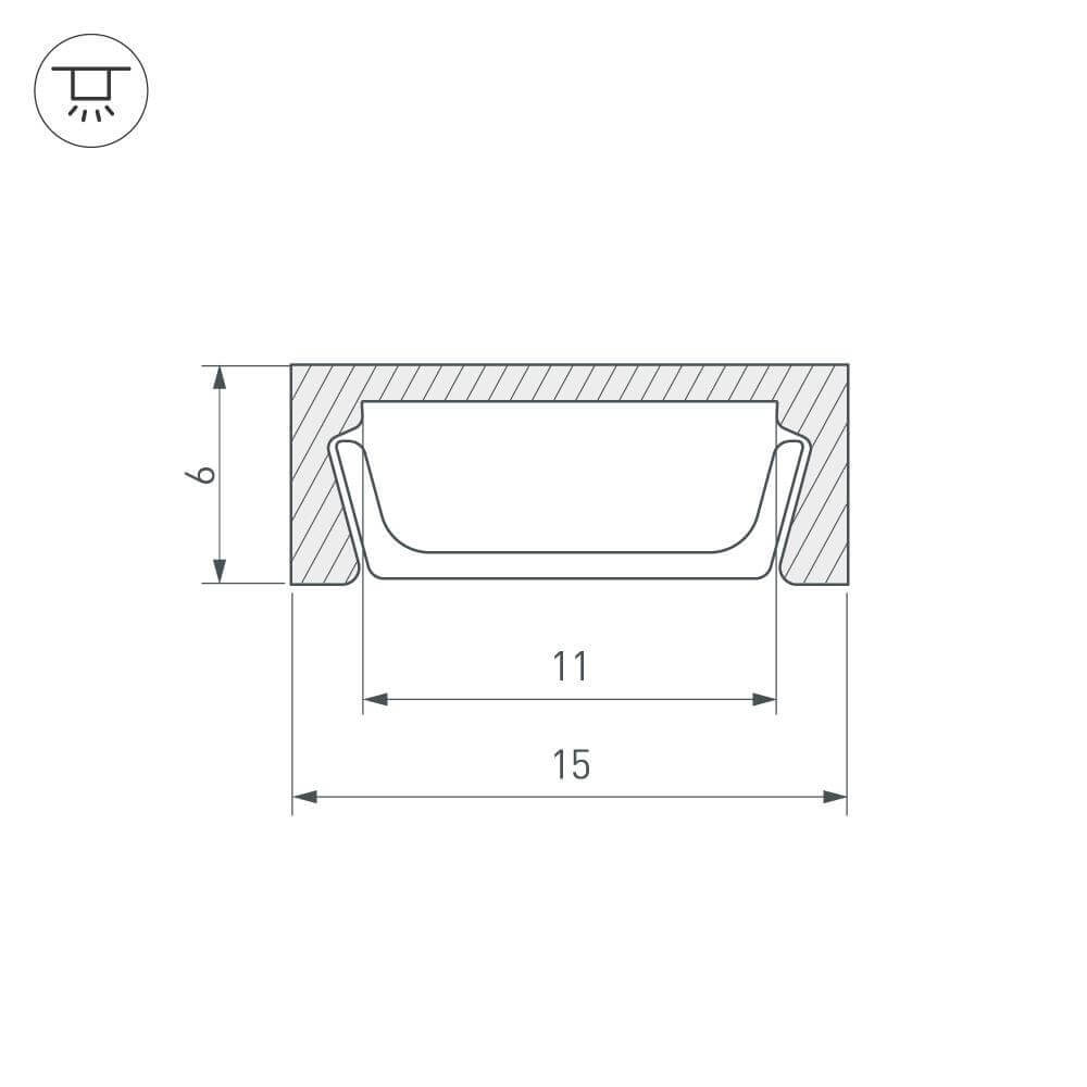 Профиль Arlight MIC-2000 ANOD White 018271