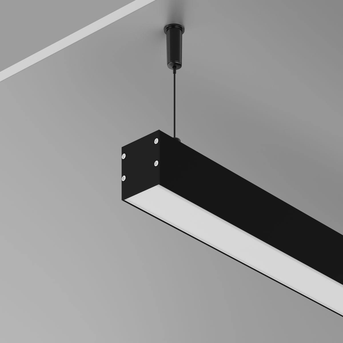 Алюминиевый профиль накладной-подвесной Maytoni Led Strip ALM-3535BT-B-2M 633003