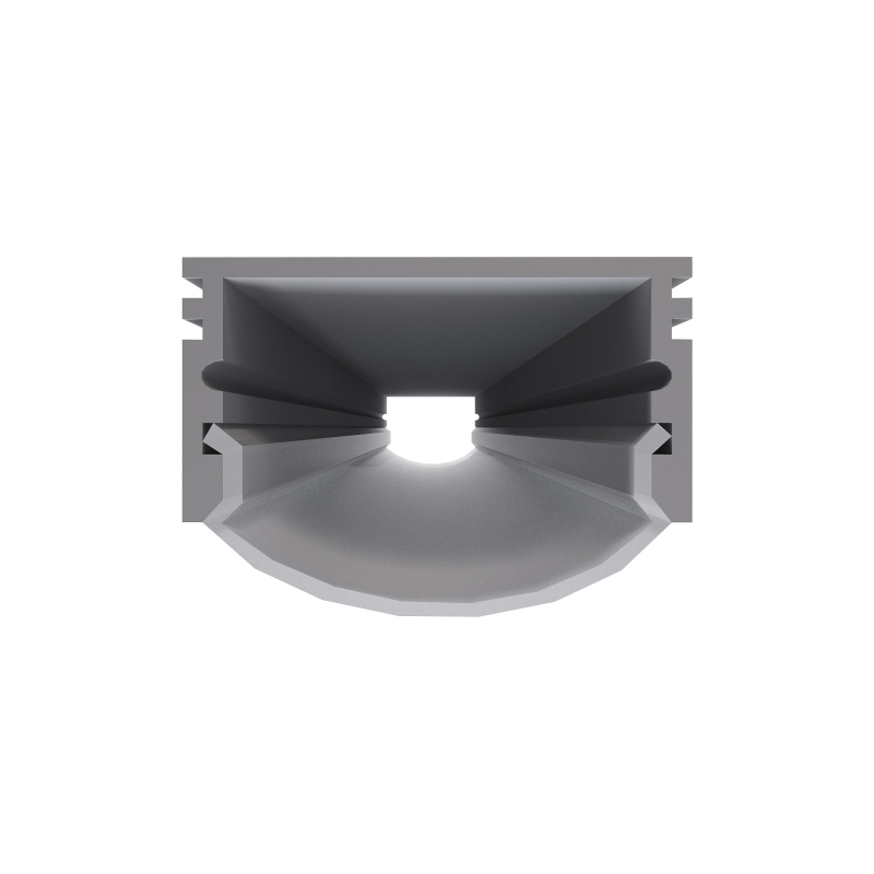 Профиль П-образный накладной Apeyron ширина ленты до 20мм (рассеиватель, заглушки - 2шт) 08-14