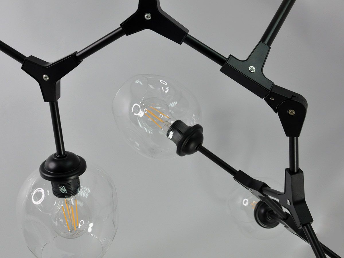 Люстра на штанге Elvan LU-113/8-Е27-Bl