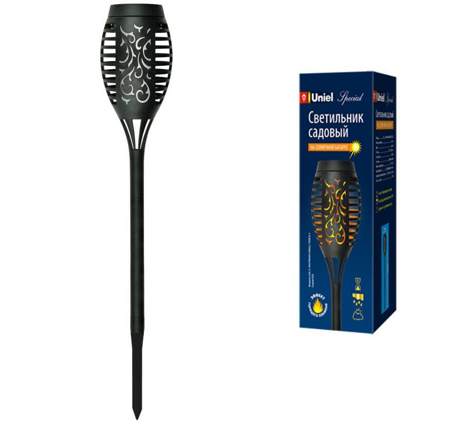 Светильник на солнечных батареях (UL-00006559) Uniel Маленький факел-1 USL-S-184/PM495 Small Torch-1