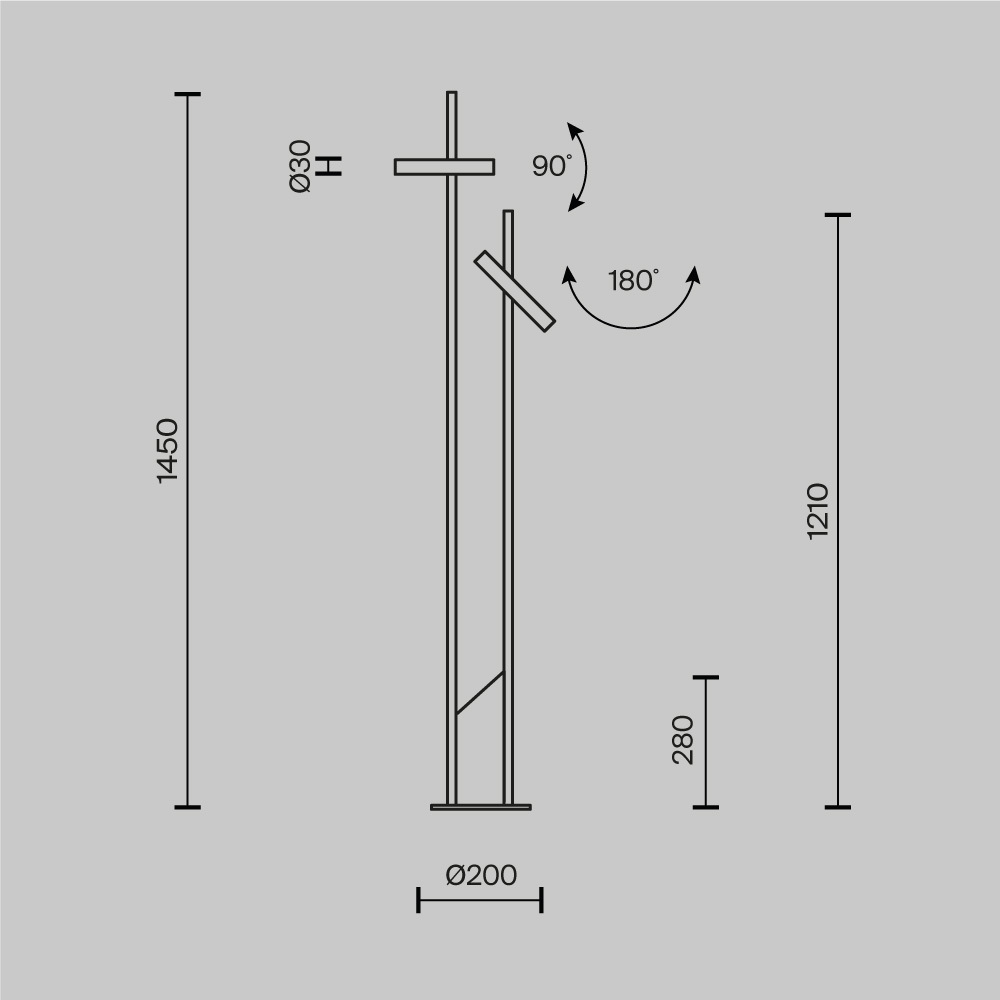 Торшер Maytoni Trust MOD460FL-L6BS3K