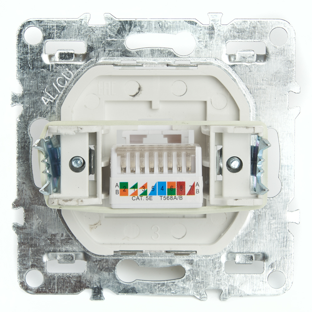 Розетка компьютерная 1-местная RJ-45 Stekker Эрна PST00-9107-03 49151