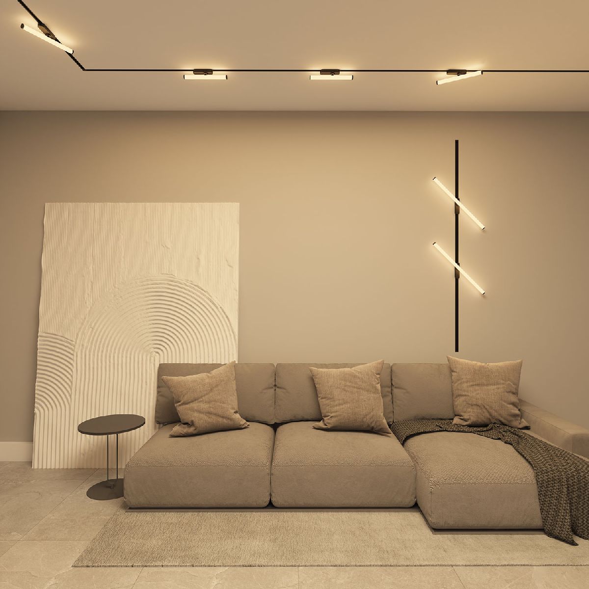 Трековый однофазный светильник Denkirs Strom DK6638-BK