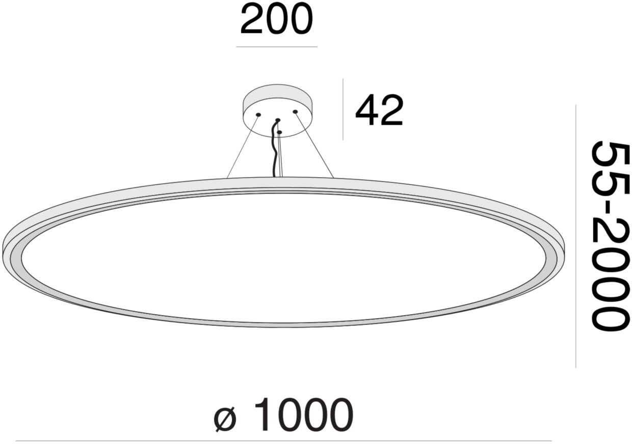 Подвесной светильник Maytoni Cosmos MOD057PL-L96W4K