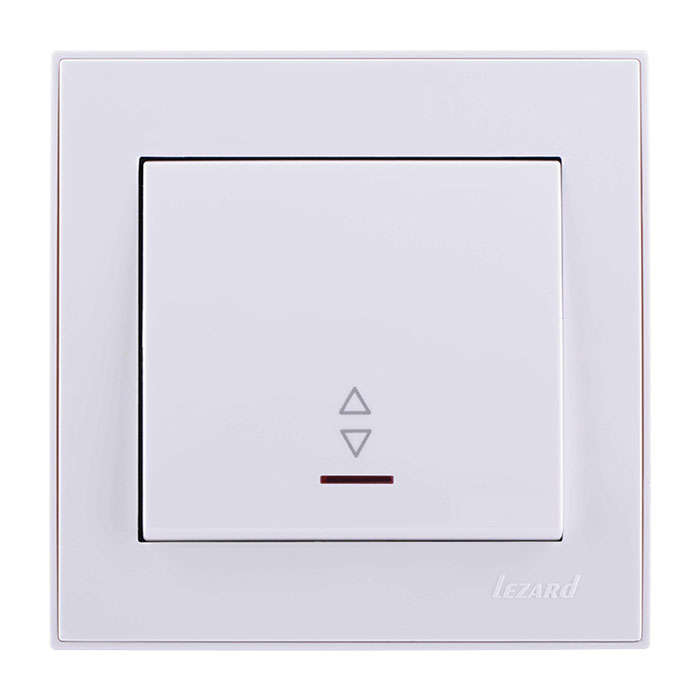 Выключатель проходной с подсветкой Lezard Rain 703-0202-114