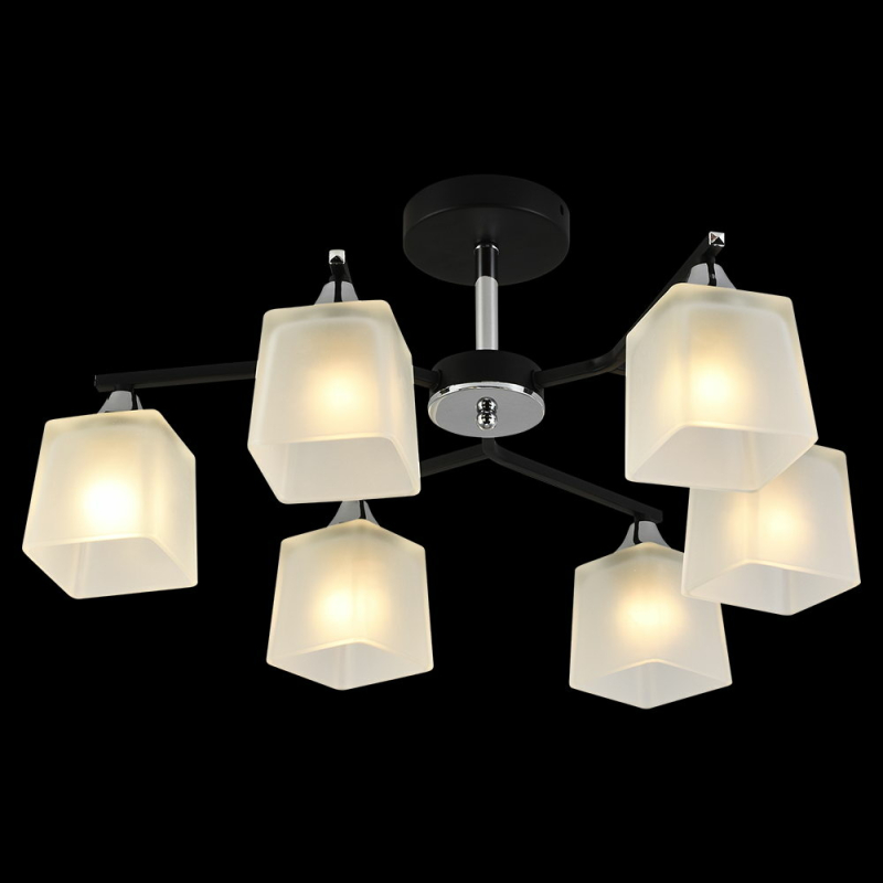 Люстра на штанге Reluce 01367-0.3-06 BK+CR