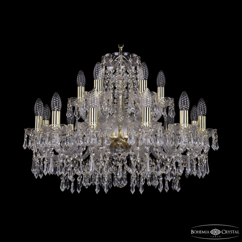 Подвесная люстра Bohemia Ivele Crystal 1403/12+6/240 G