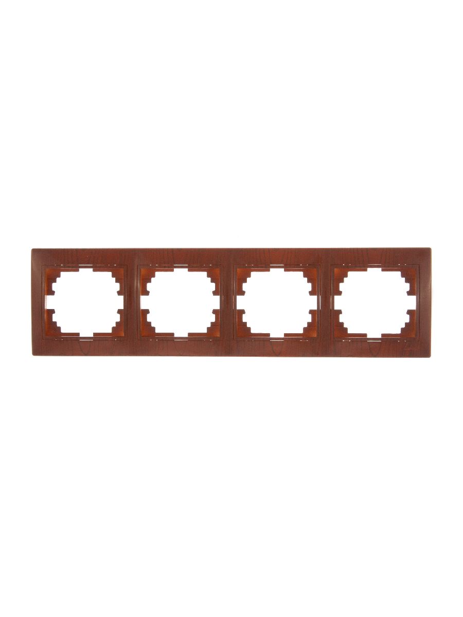Рамка 4-местная горизонтальная Lezard Mira 701-0801-149