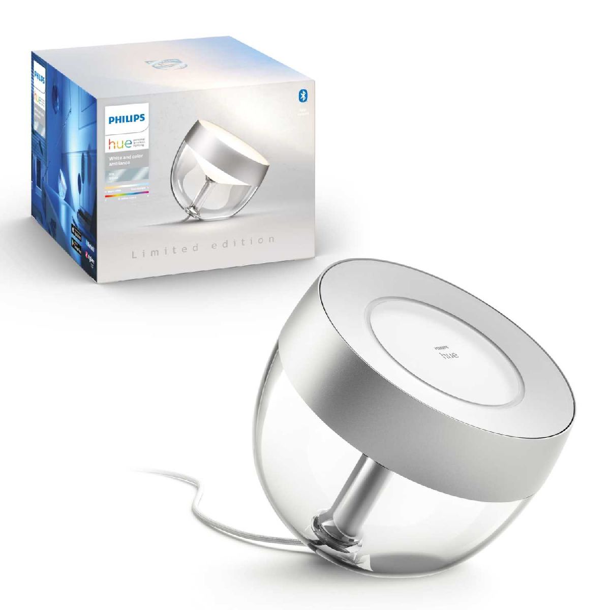 Умная настольная лампа Philips Hue Q4'20 Iris gen4 EU/UK silver 929002376701