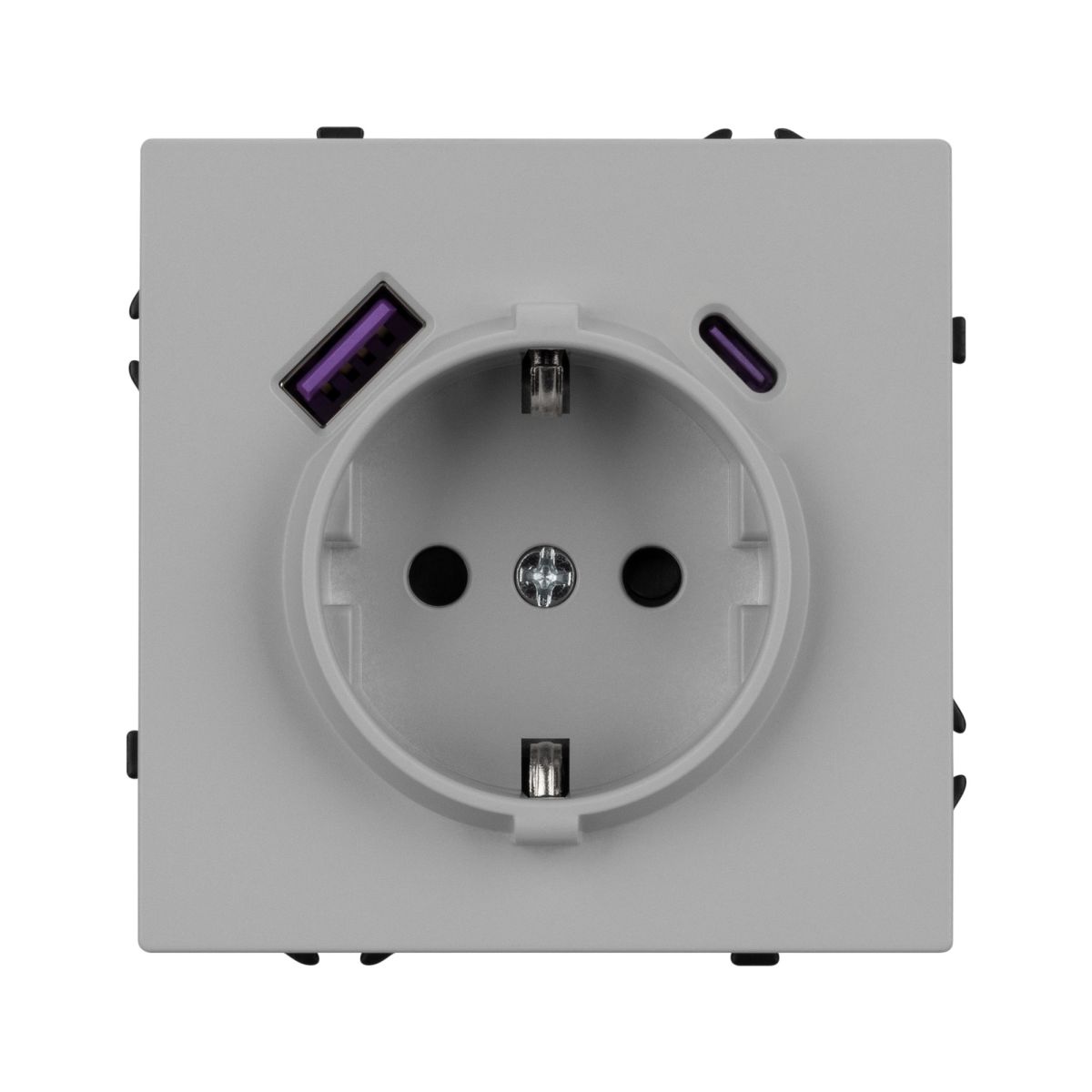 Механизм розетки Arlight с USB зарядкой SCT-NOBE-MUAC-SFPL-IS (230V, 16A) 059445