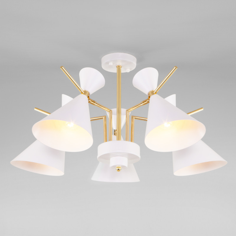 Люстра на штанге Eurosvet 70114/5 белый Smart a047641