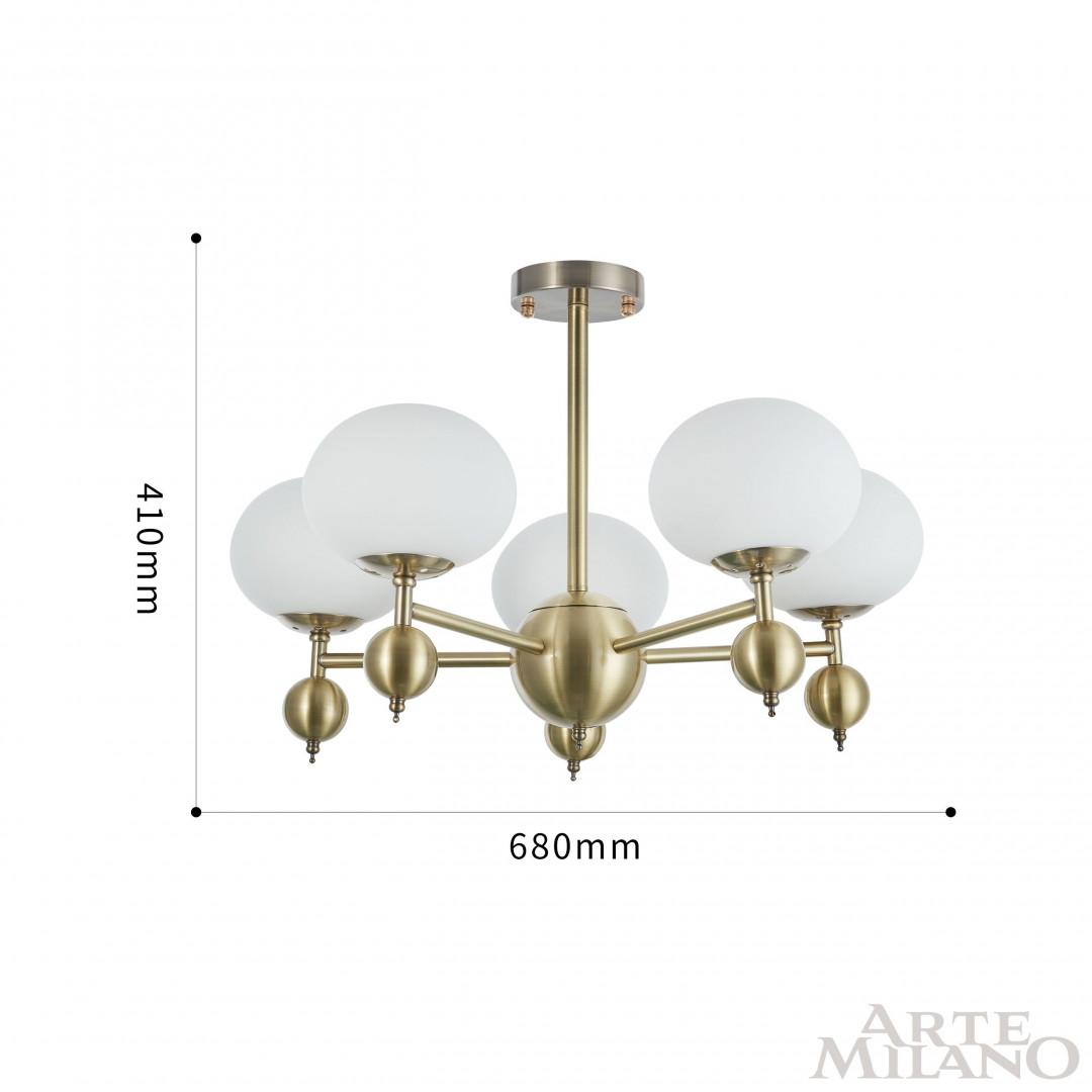Люстра на штанге Arte Milano 270307/5 GD