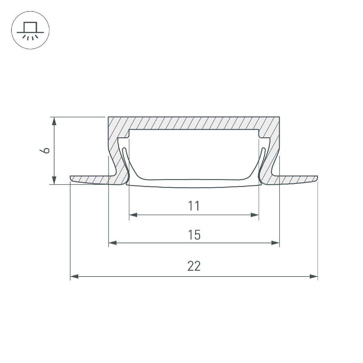 Профиль Arlight MIC-FS-2000 ANOD 038688