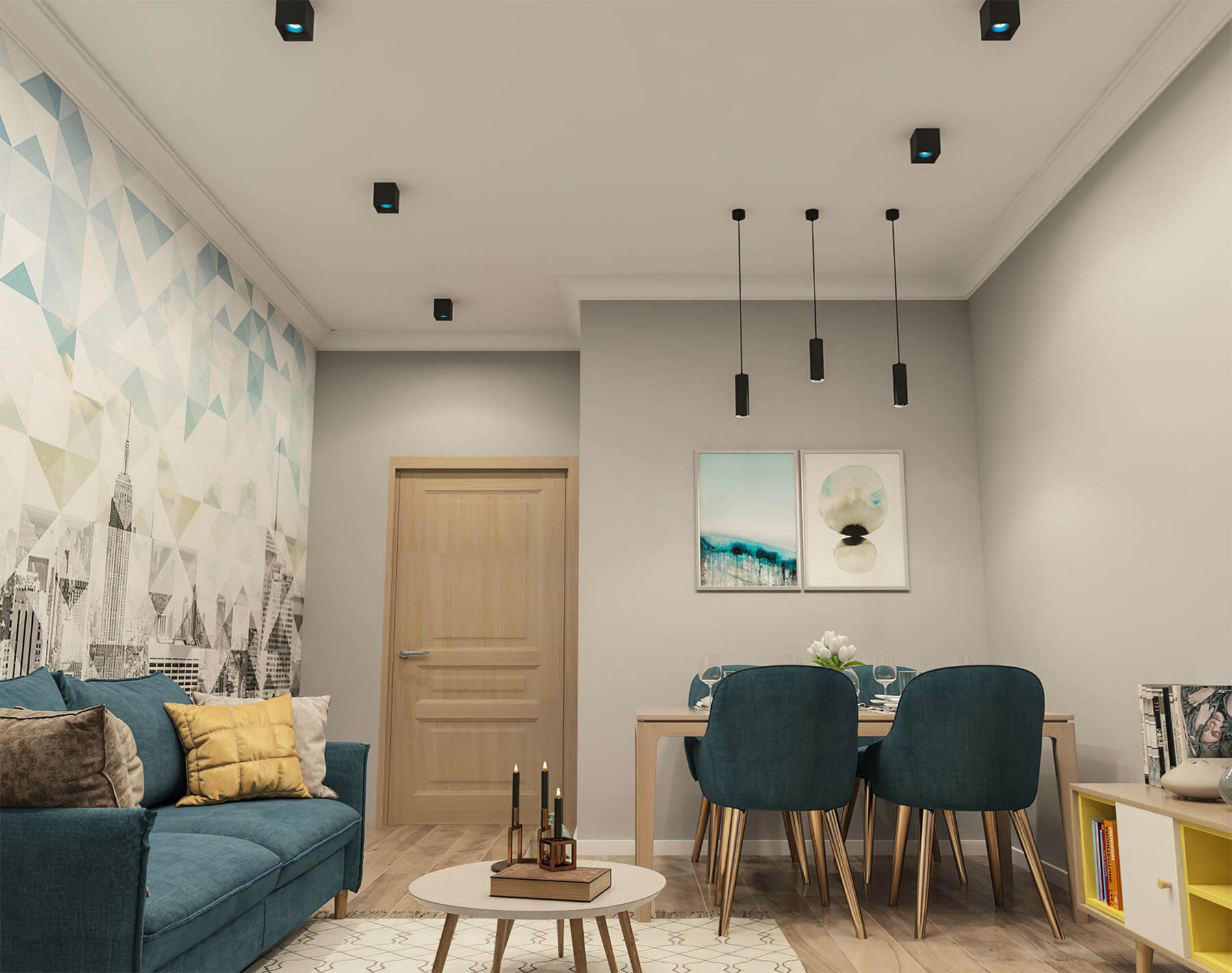 Накладной светильник Denkirs DK3080-BK+CY